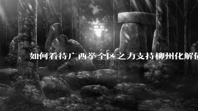 如何看待广西举全区之力支持柳州化解债务？为什么最近地方债又重回公众视野？